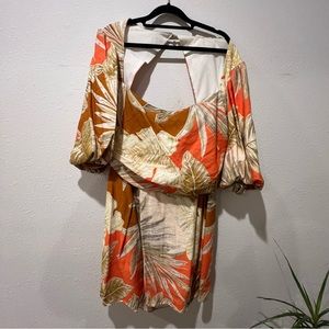 ASOS design Hawaiian open back cocktail dress